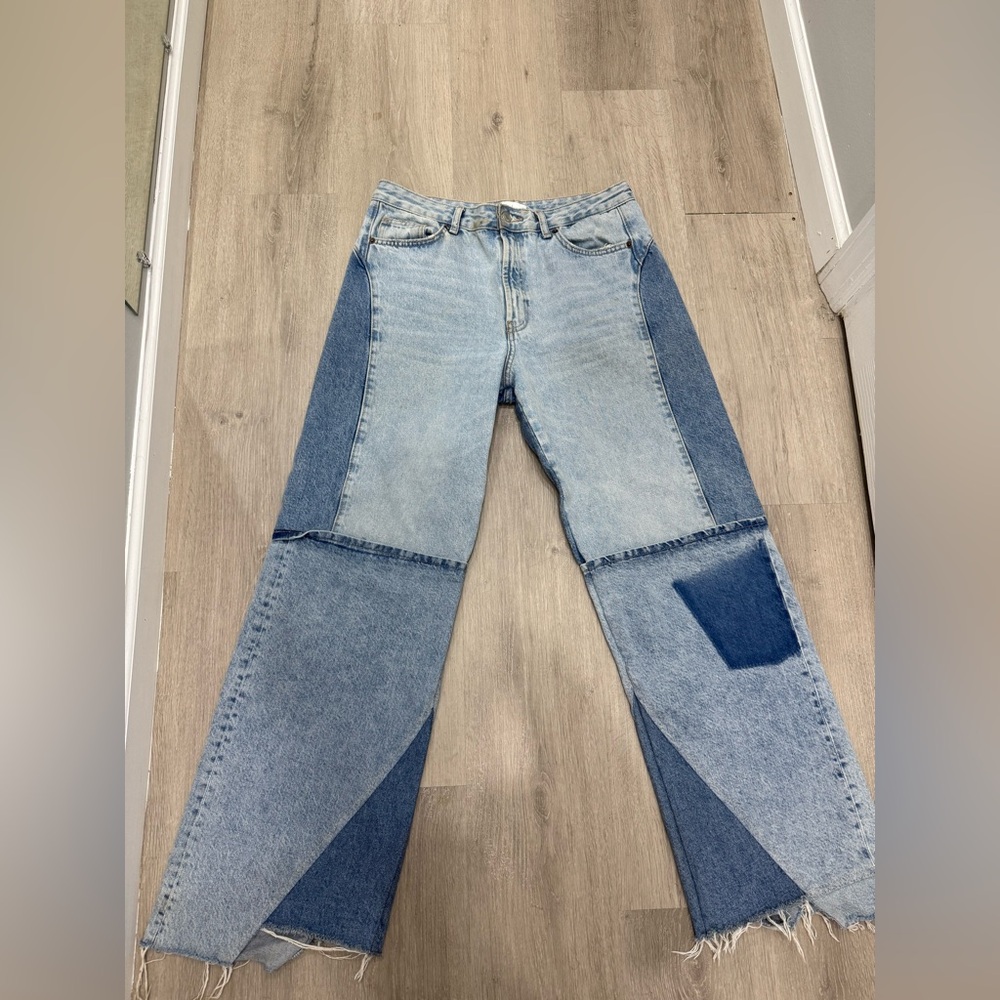 Zara patchwork jeans